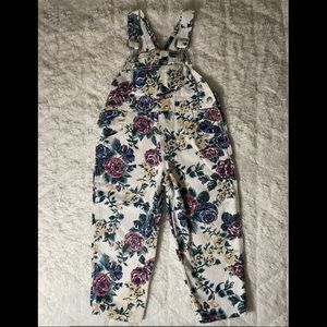 Vintage BONGO floral overalls